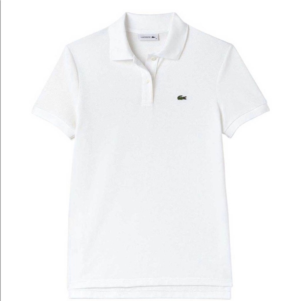 White Lacoste Polo